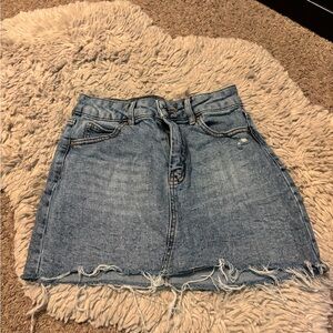 Wild Fable Distressed Denim Mini Skirt